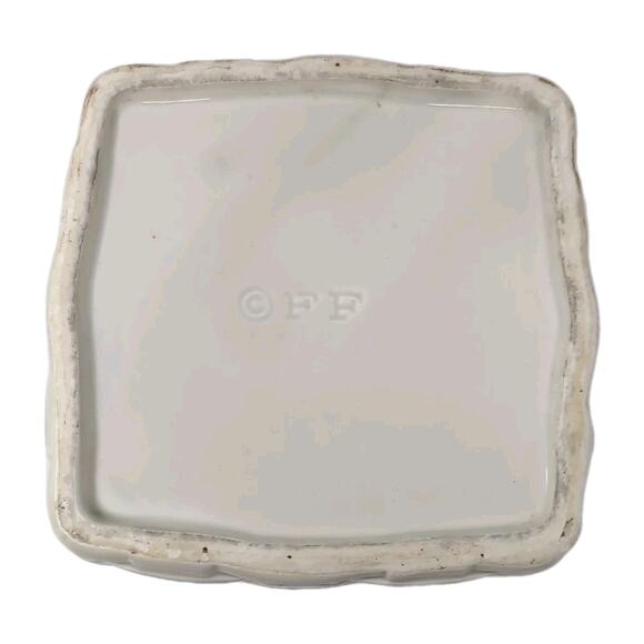 VTG Fitz & Floyd Canister Kitchen Harvest Basket Weave Colorful Vegetables READ - Picture 12 of 16